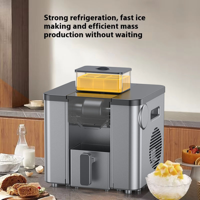 2025 CE Certified High Efficiency Commercial Snow Ice Maker Touch Sensor Auto Defrost 40kg/day Ice Crushers Shavers Household