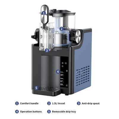Slushie Machine-Commercial No Ice Slushie Maker Shaved Ice, Slush, Smoothie Food-Grade Fast Cooling Home/Restaurant (OEM/ODM)