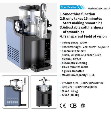 Slushie Machine-Commercial No Ice Slushie Maker Shaved Ice, Slush, Smoothie Food-Grade Fast Cooling Home/Restaurant (OEM/ODM)