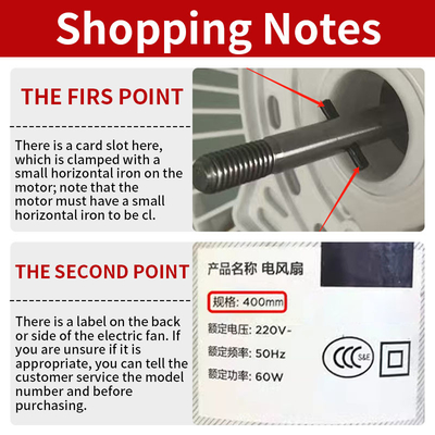 Electric Flat Fan with 5 Blades Universal Spare Parts for Most Models-for Household Car Desk Use (Made of Plastic)