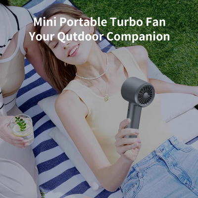 Ultra-Quiet USB Handheld Fan - Portable Mini Air Cooler for Office/Car/Study, Handheld 3-Speed, Battery & USB Powered