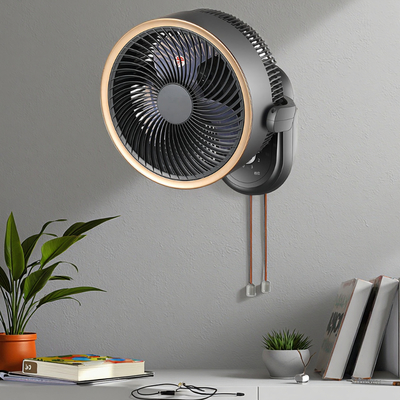 Quiet 3-Speed Turbo Desktop Air Circulator Fan Energy-Saving Motor Wall-Mountable Wide-Angle Oscillation Aromatherapy Plastic