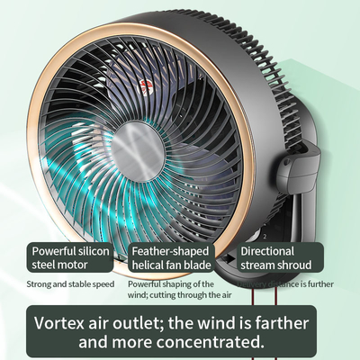 Turbo Desktop 3-Speed Energy-Saving Air Circulator Fan Quiet Wide-Angle Wall-Mountable Electric RV Outdoor Plastic Mechanical