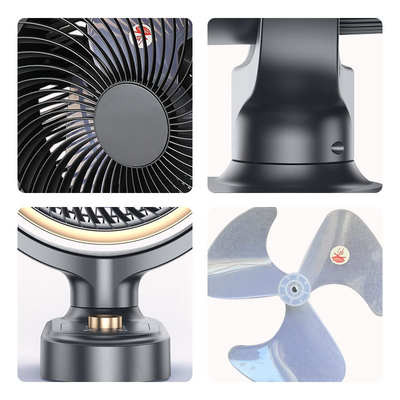 Silent Power-Saving Wall-Mounted Desktop Fan Air Circulation Electric Office Desk Fan with Mechanical Control for Outdoor RV Use