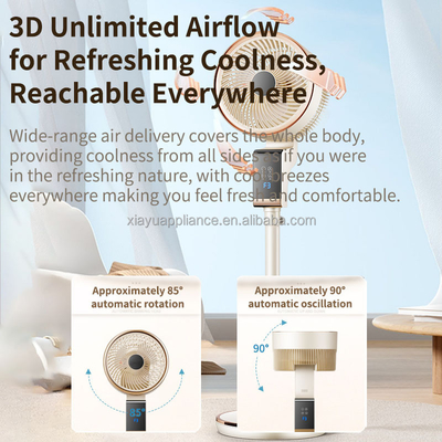 Silent Electric Desktop Tower Pedestal Fans Easy Box for Household Office Use Plastic Air Circulation for Outdoor Use