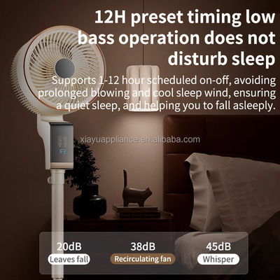 Silent Electric Desktop Tower Pedestal Fans Easy Box for Household Office Use Plastic Air Circulation for Outdoor Use