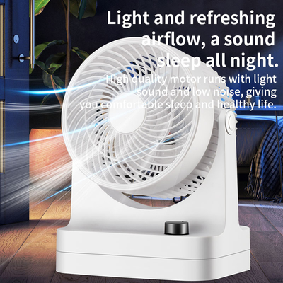 CE/UKCA Certified Smart Air Circulator Table Fan 5.5m Long-Distance 3 Speeds 120° Oscillation Mechanical for Outdoor Office