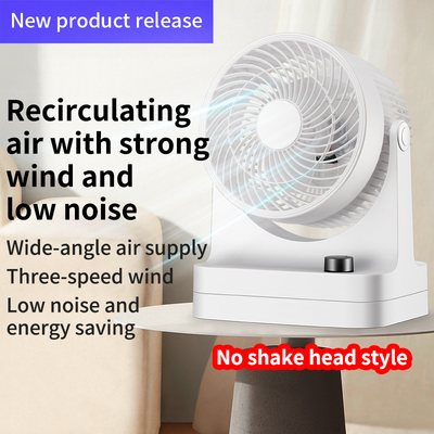 CE/UKCA Certified Smart Air Circulator Table Fan 5.5m Long-Distance 3 Speeds 120° Oscillation Mechanical for Outdoor Office