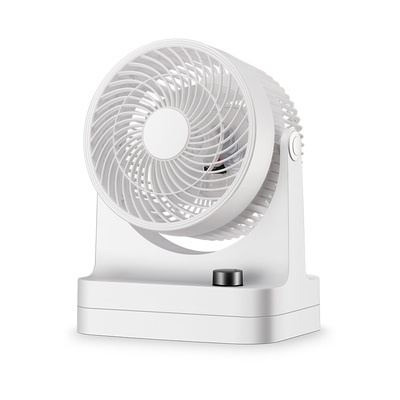 Portable 3-Speed Oscillating Desk Fan with Knob Control Wide-Angle Quiet Cooling 90° Tilt Electric Desktop Fan for Household Use