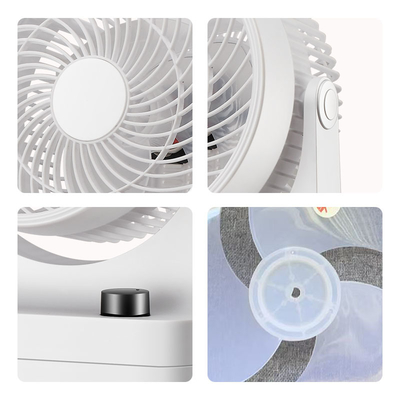 Desk Fan With Wide-Angle 3-Speed Oscillating Table Fan with Knob Control & 90° Manual Tilt, Quiet Operation Desktop Fan