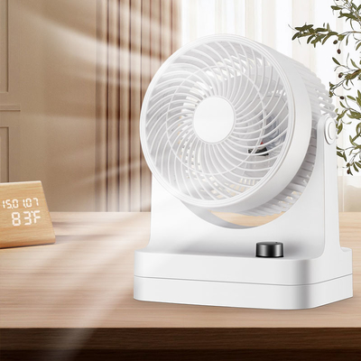Desk Fan With Wide-Angle 3-Speed Oscillating Table Fan with Knob Control & 90° Manual Tilt, Quiet Operation Desktop Fan