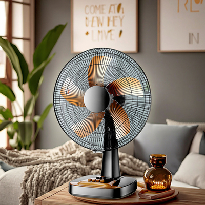 16-Inch Oscillating Table Fan 3-Speed Settings Mechanical Programmable Timer Wide Safety Grille for Home Office Outdoor Use