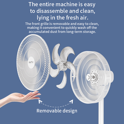 16-Inch Smart Pedestal Floor Fan Remote Control& Mechanical 3-Speed Operation Wide Auto Oscillation Adjustable