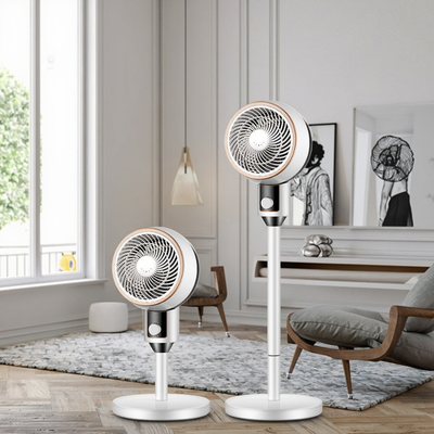 3-Speed 3D Air Circulation Table Floor Fan Heavy-Duty Copper Motor Dual-Use Adjustable Tilt Height Outdoor Hotel