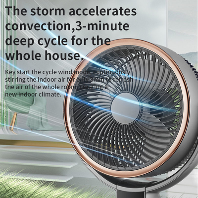 Dual Adjustable Tube Turbo Air Circulator Fan 3-Speed Auto Oscillation Quiet for Desk Floor Use for Outdoor Hotels Household
