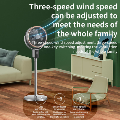 Dual Adjustable Tube Turbo Air Circulator Fan 3-Speed Auto Oscillation Quiet for Desk Floor Use for Outdoor Hotels Household