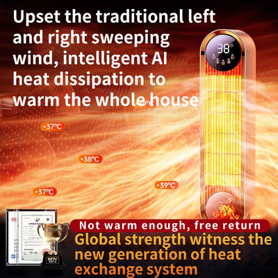 Energy-Saving Graphene Fan Heater PTC Heating Element New Style Electric Sun Heater for Indoor Use Overheat Protection for Small