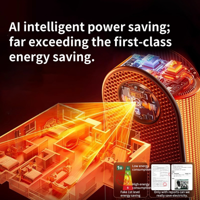 Energy-Saving Graphene Electric Heater PTC Element Fast Indoor Heating Overheat Protection New Style Plastic for Small