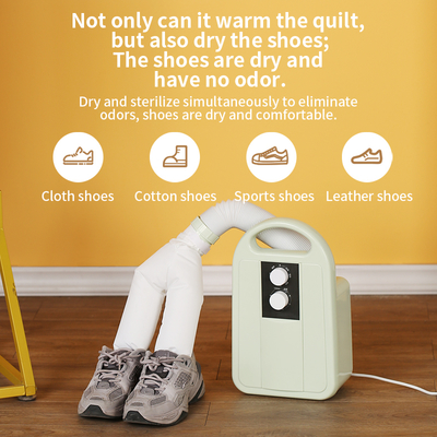 Portable 2-in-1 Knob Control Electric Heater for Household Garage Use Smart Home Multi-Use Shoe Bed Warmer Flexible Hose Rapid